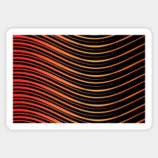 Stripes pattern - red Sticker